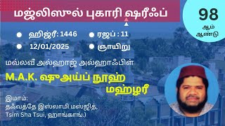 நபிகளார் வாழ்வின் முக்கிய தருணங்கள் | – மவ்லவீ ஹாஃபிள் M.A.K. ஷுஅய்ப் நூஹ் மஹ்ழரீ