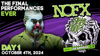 NOFX: The FINAL PERFORMANCES EVER (Day 1: friday october, 4th 2024)