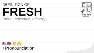 FRESH meaning, definition \u0026 pronunciation | What is FRESH? | How to say FRESH