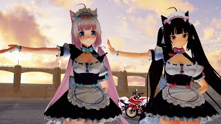 【ネコぱらMMD】ショコラちゃん\u0026バニラちゃんで『DAYBREAK FRONTLINE』【4K 60fps】(ネコぱら/Nekopara)