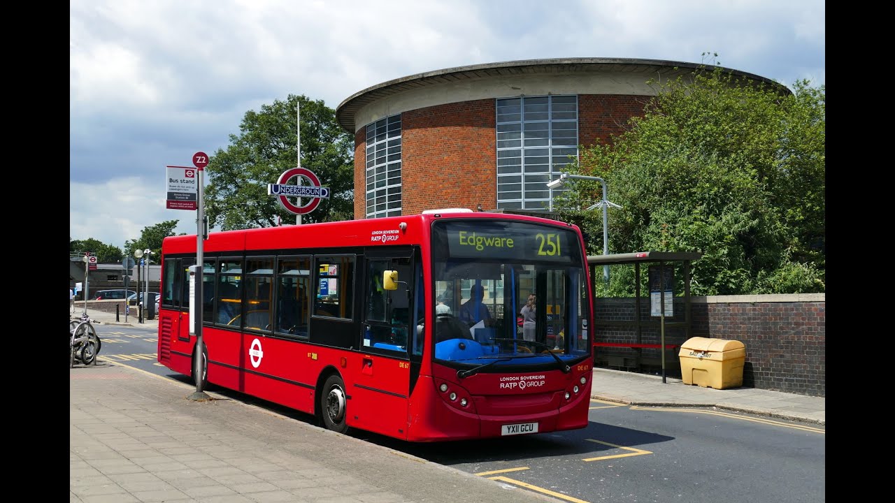 London Buses - Route 251 From Edgware To Arnos Grove - YouTube