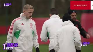 TRAINING HIGHLIGHTS OF MANCHESTER UNITED BACK GROUP FOR EVERTON...
