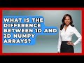 What Is The Difference Between 1D And 2D NumPy Arrays? - Python Code School