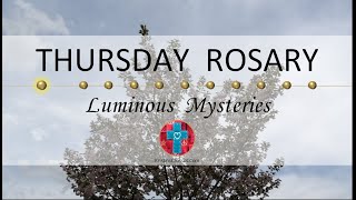 Thursday Rosary • Luminous Mysteries of the Rosary 💚 April 18, 2024 VIRTUAL ROSA