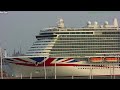 ships tv arvia u0026 queen anne cruise ships departing port of southampton live