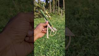 Easy bamboo slingshot #shorts #new #mini #craft #diy #bamboo