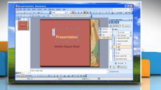 Microsoft® PowerPoint 2003: How to animate text in presentation on Windows® XP