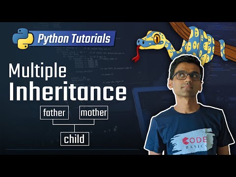 How does Python use multiple inheritance?