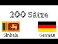 200 Sätze - Singhalesisch - Deutsch