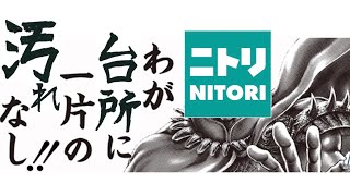 台所ッ！！ウヌの汚れはその程度かッ！！『ニトリ』厚手台布巾