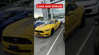 Lock and Unlock | Mustang GT Premium #shorts