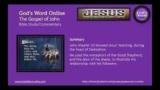 John Chapter 10: Bible Study Commentary