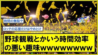 野球観戦とかいう時間効率の悪い趣味ｗｗｗｗｗｗｗｗｗｗ