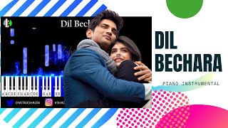 Dil Bechara Title Track Piano Instrumental | Sushant Singh Rajput | Sanjana Sanghi | A.R. Rahman