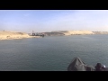 See the way to the entrance of the new Suez Canal