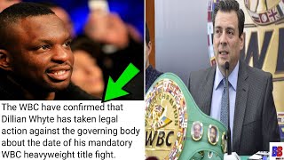 (WOW) DILLIAN WHYTE TAKES “WBC” & TYSON FURY TO COURT FOR MANDATORY TITLE OPPORTUNITY !