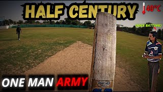 My first HALF CENTURY with GOPRO | can CRICKET UNCUT chase 156 runs in HOT conditions