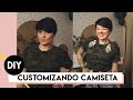 DIY CUSTOMIZANDO CAMISETA | by Aline Albino