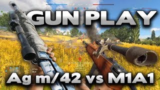 Battlefield 5 Gun Play : Ag m/42 vs M1A1 Carbine