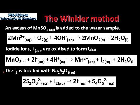 What is the formula for dissolved oxygen?
