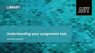 Understanding your assignment task (workshop video)