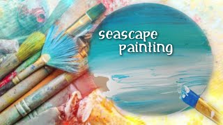 Seascape Painting | Acrylic Painting for Beginners |Step by Step Easy Painting Tutorial