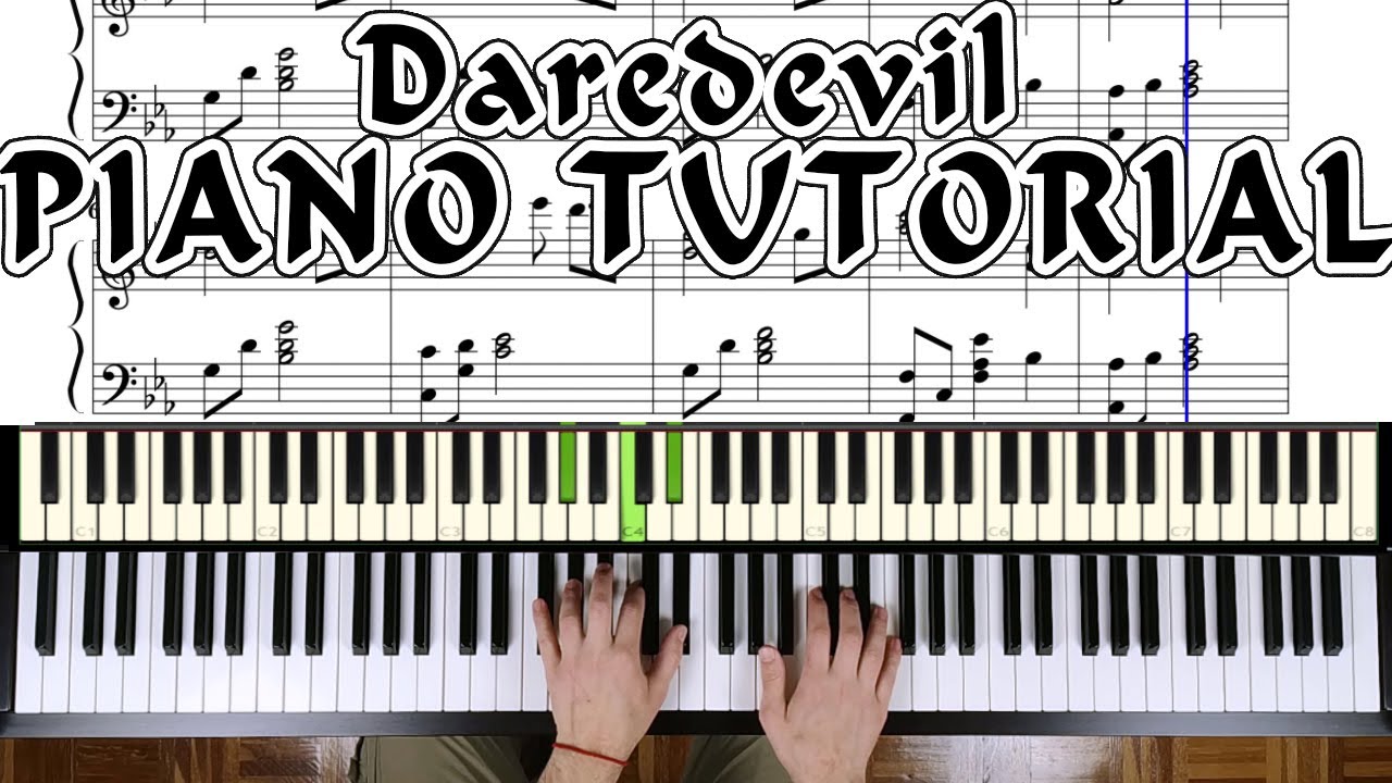 Daredevil Opening Piano Tutorial Youtube