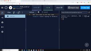 Teals Python 1.01: Hello World!