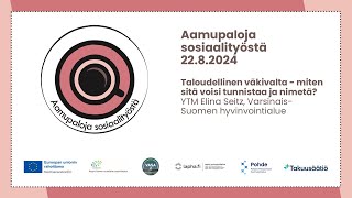 Aamupaloja sosiaalityöstä 22 8.2024