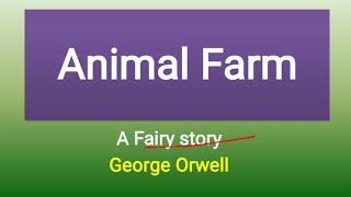 Animal Farm (Tamil) George Orwell summary