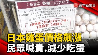 日本雞蛋價格飆漲 民眾喊貴.減少吃蛋｜#寰宇新聞 @globalnewstw