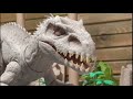 indominous rex vs giganotosaurus stop motion