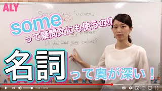 ゼロから教える中学英語 4 - 名詞 (文法編) 単数形/複数形、some/any、There is/are構文