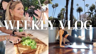 weekly vlog: my ab workout, grwm & influencer events
