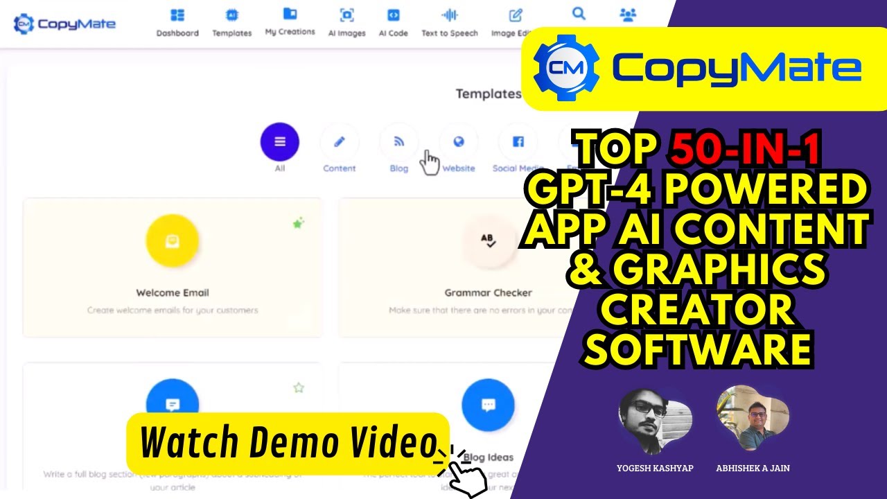 Copymate邃 Pro Review Top 50 In 1 Gpt4 Powered Ai Content Graphics