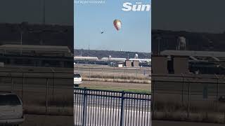 Pilot ejects just in time after crash landing at Fort Worth base #shorts