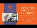 McKenzie Method Exercise - Partial Weight Bearing Knee Extension in Standing