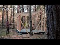 Off Grid Cabin In The Woods, Tiny house build, never built before