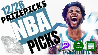 NBA PRIZEPICKS | CHALKBOARD | SLEEPER | PROP PICKS | THURSDAY | 12/26/2024 | NBA BETTING | BET PROPS