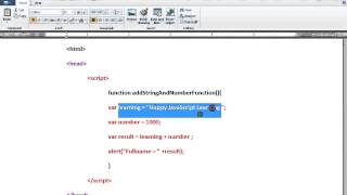 JAVASCRIPT ADDING STRING AND NUMBER DEMO