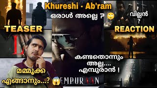 L2E EMPURAAN Teaser Reaction \u0026 Decoding | Mohanlal | Mammootty