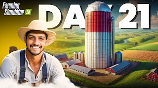 I BUILDED NEW SILAGE FERMENTING SILO | DAY21 | FARMING SIMULATOR 25 | HINDI @TrazyL01