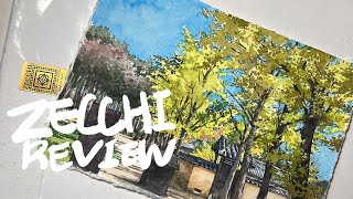 REVIEW // 이번엔 수제 종이 재키를 써봤는데요~ 아마트루다랑 둘중 뭐가 더 좋냐면??? ZECCHI handmade watercolor paper