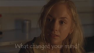 Daryl and Beth. "What changed your mind?" (4.13)