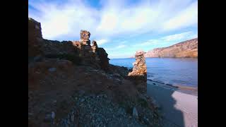 FPV drone Greece Crete Ruins Aliki beach DarwinFPV CineApe35 Hawkeye Thumb 4K