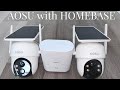 AOSU Security Cameras Outdoor Wireless, 2 Cam-Kit, No Subscription, Solar-Powered | Home Base