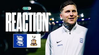 Reaction | Lyndon Dykes | Birmingham City 2-1 Bradford City | Vertu Trophy