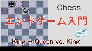 チェス　エンドゲーム入門 #1　King + Queen vs. King