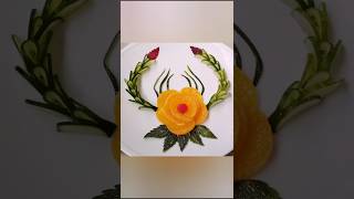 How to make orange 🍊🍊🍊 flower #shorts#viral#fruit#diy