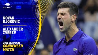 Novak Djokovic vs. Alexander Zverev Condensed Match | 2021 US Open Semifinal